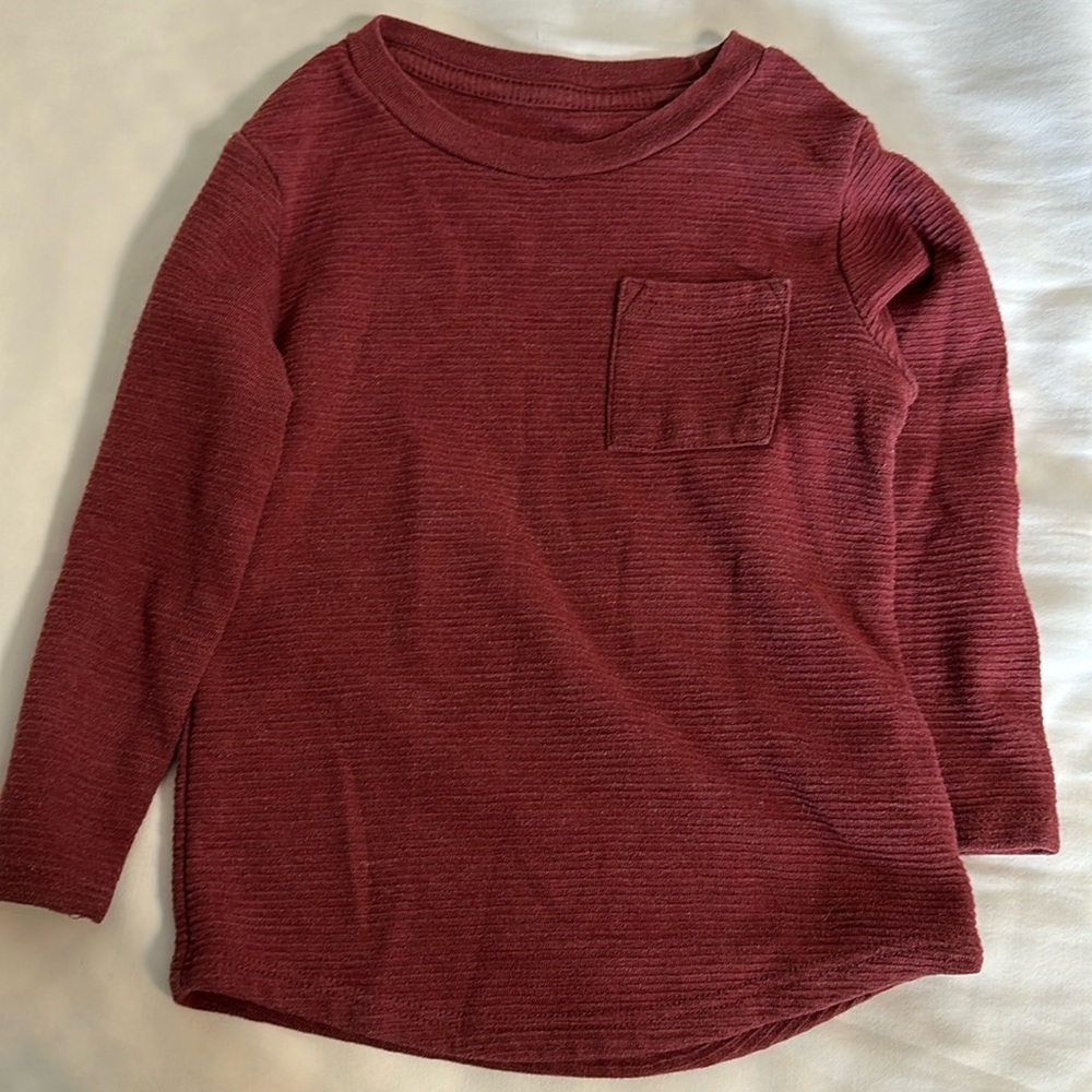 Pocket long sleeve shirt, 3T
